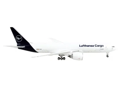 Geminijets Boeing 777f Commercial Aircraft "lufthansa Cargo" White With Dark Blue Tail 1/400 Diecast Model Airp