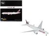 Geminijets Boeing 777f Commercial Aircraft "qatar Cargo" (a7-bft) Gray With Tail Graphics "gemini 200 - Interac In White