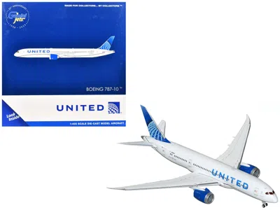 Geminijets Boeing 787-8 Commercial Aircraft "united Airlines" (n26902) White With Blue Tail 1/400 Diecast Model In Multi