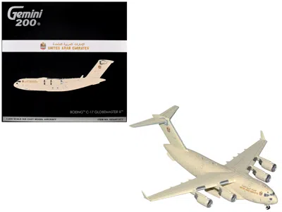 Geminijets Boeing C-17 Globemaster Iii Transport Aircraft "united Arab Emirates Air Force" (1228) Beige "gemini
