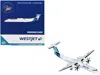 Geminijets Bombardier Q400 Commercial Aircraft "westjet" (c-foen) White With Blue Tail 1/400 Diecast Model Airp In White