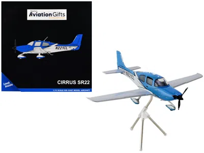 Geminijets Cirrus Sr22 Composite Aircraft (n221cl) Blue "gemini General Aviation" Series 1/72 Diecast Model Air In Multi
