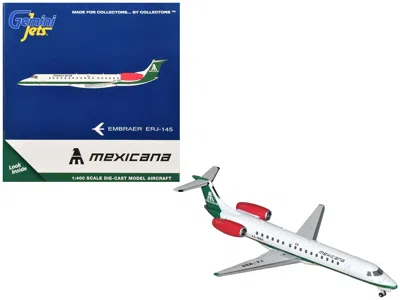Geminijets Embraer Erj-145 Commercial Aircraft "mexicana De Aviacion" (xa-mbr) White With Green Stripes 1/400 D