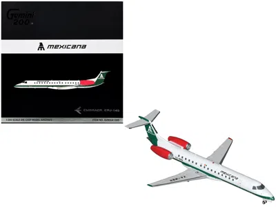Geminijets Embraer Erj-145 Commercial Aircraft "mexicana De Aviacion" (xa-mbr) White With Green Stripes And Tai
