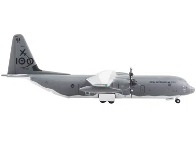 Geminijets Lockheed C-130j-30 Transport Aircraft "royal Australian Air Force - 100 Years Cententary" Gray "gemi