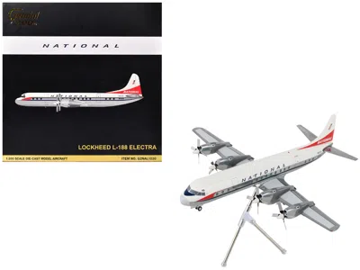 Geminijets Lockheed L-188 Electra National Airlines N5017k White Gray  1/200 Diecast Model Airplane In Multi