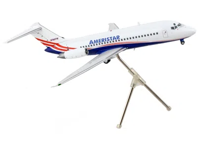 Geminijets Mcdonnell Douglas Dc-9-15f Commercial Aircraft "ameristar Air Cargo" White With Blue And Red Stripes