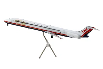 Geminijets Mcdonnell Douglas Md-82 Commercial Aircraft "trans World Airlines" (n960tw) White With Red Stripes "