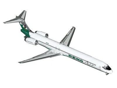 Geminijets Mcdonnell Douglas Md-90 Commercial Aircraft "reno Air" (n905ra) White With Green Tail "gemini 200" S