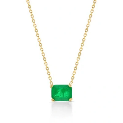 Gemma Azzurro Ivy Emerald Necklace In Green
