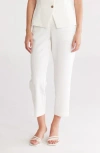 Gemma + Jane Effortless Crop Straight Leg Pants In White