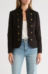 Gemma + Jane Military Band Jacket In Black