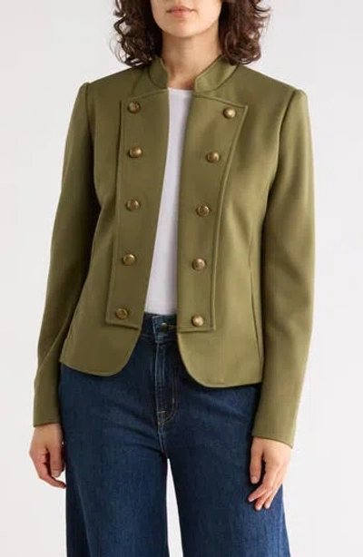 Gemma + Jane Military Band Jacket In Green