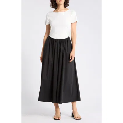 Gemma + Jane Mixed Media Midi Dress In Multi