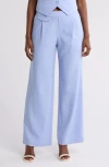 Gemma + Jane Pull-on Wide Leg Pants In Blue