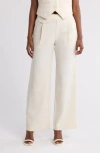 Gemma + Jane Pull-on Wide Leg Pants In Ivory