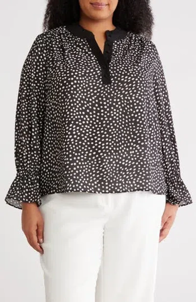 Gemma + Jane Ruffle Long Sleeve Top In Multi