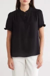 Gemma + Jane Ruffle Neck Short Sleeve Top
