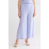 Gemma + Jane Solid Wide Leg Pull-on Pants In Violet