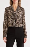 Gemma + Jane Tie Neck Georgette Top