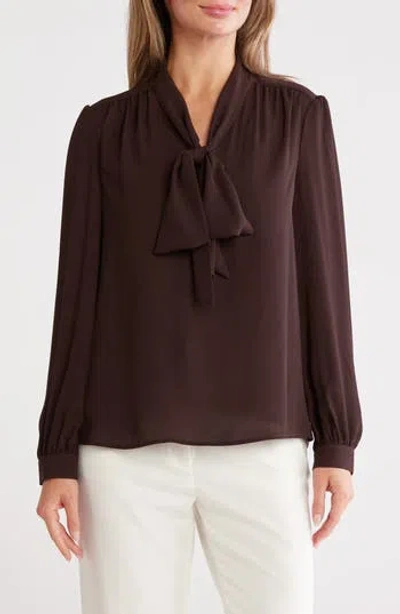 Gemma + Jane Tie Neck Georgette Top