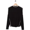 Gemma + Jane Tipped Sweater In Black