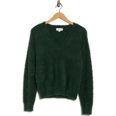 Gemma + Jane V-neck Sweater In Green
