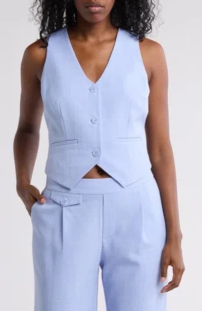 Gemma + Jane V-neck Vest In Blue