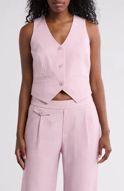 Gemma + Jane V-neck Vest In Pink