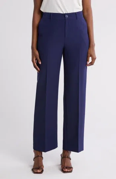 Gemma + Jane Wide Leg Pants In Blue Indigo
