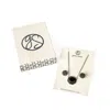 Gemma Simone Necklace & Black Earrings Set In Silver/black In Silver