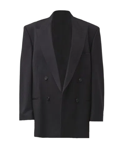 Gemme Collective Double Breasted Blazer In Black