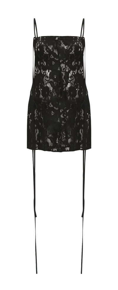 Gemme Collective Strap Dress Short In Charcoal