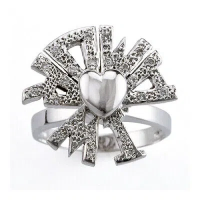Pre-owned Gems4me Mi Amor Motion Ring - Fl871
