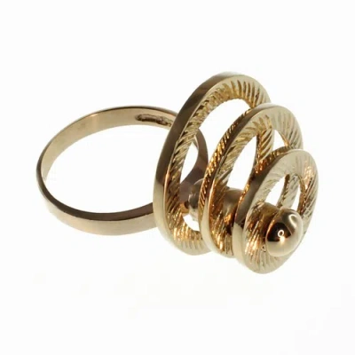 Pre-owned Gems4me Three Circle Motion Ring In 14k Gold - Fl856
