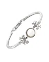 Gemstones 0.02 Ct. Tw. Diamond & 6.5-7.5mm Pearl Silver Bracelet