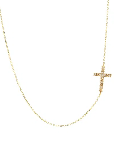 Gemstones 0.05 Ct. Tw. Diamond 14k Necklace In Gold