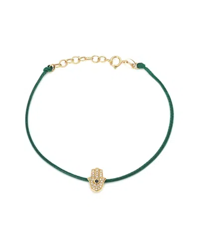 GEMSTONES 0.10 CT. TW. DIAMOND & SAPPHIRE 14K BRACELET