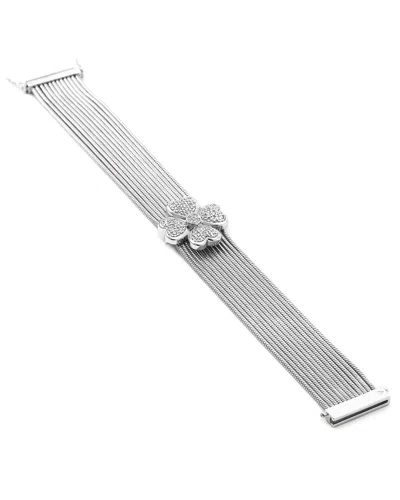 GEMSTONES 0.10 CT. TW. DIAMOND SILVER BRACELET