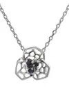 Gemstones 0.12 Ct. Tw. Sapphire Silver Necklace