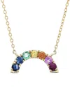 Gemstones 0.30 Ct. Tw. Multi Gem 14k Necklace