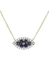 Gemstones 0.38 Ct. Tw. Diamond & Sapphire 14k Necklace