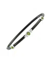 Gemstones 0.52 Ct. Tw. Diamond & Peridot Silver Bangle