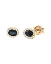 Gemstones 0.53 Ct. Tw. Diamond & Sapphire 14k Earrings