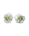 Gemstones 0.58 Ct. Tw. Peridot Silver Earrings