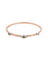 Gemstones 0.71 Ct. Tw. Diamond & Citrine Silver Bangle