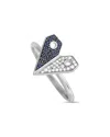 Gemstones 14k 0.08 Ct. Tw. Diamond & Sapphire Ring