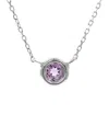 Gemstones 14k 0.11 Ct. Tw. Amethyst Necklace