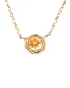 Gemstones 14k 0.11 Ct. Tw. Citrine Necklace
