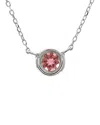 Gemstones 14k 0.12 Ct. Tw. Pink Tourmaline Necklace